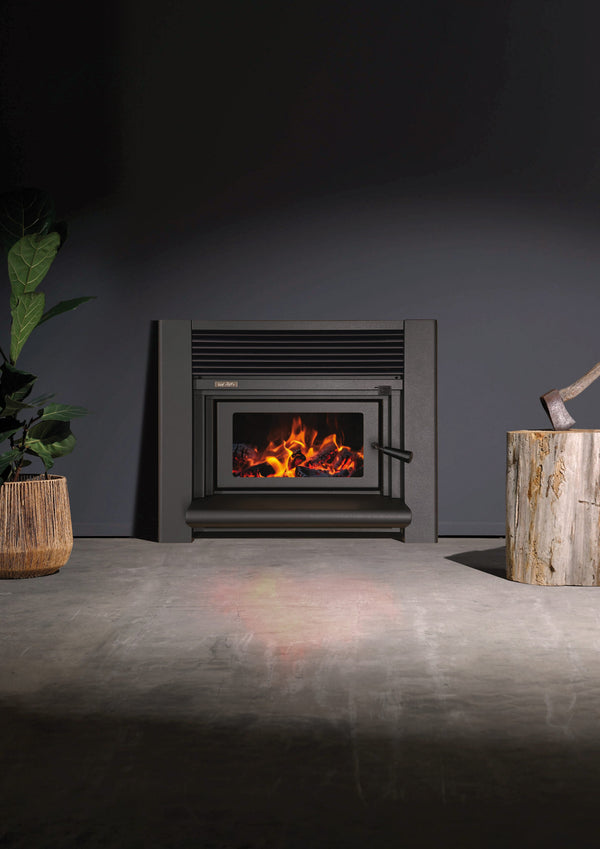 ECO Insert Firebox / Trend Fascia HT Metallic Blk (2 items)