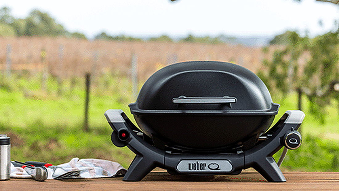 Weber Baby Q for camping
