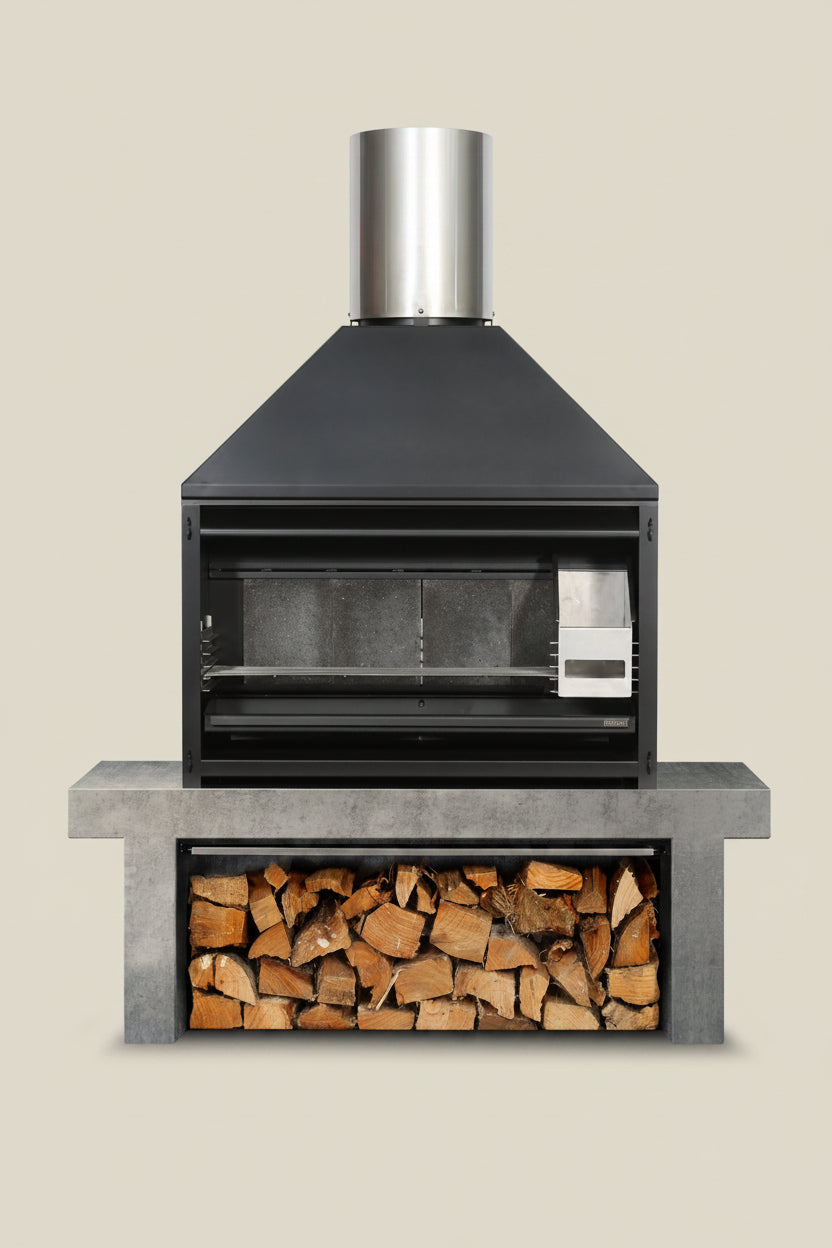 OUTDOOR 1200 Braai - Freestanding Fire & Flue (3 items)