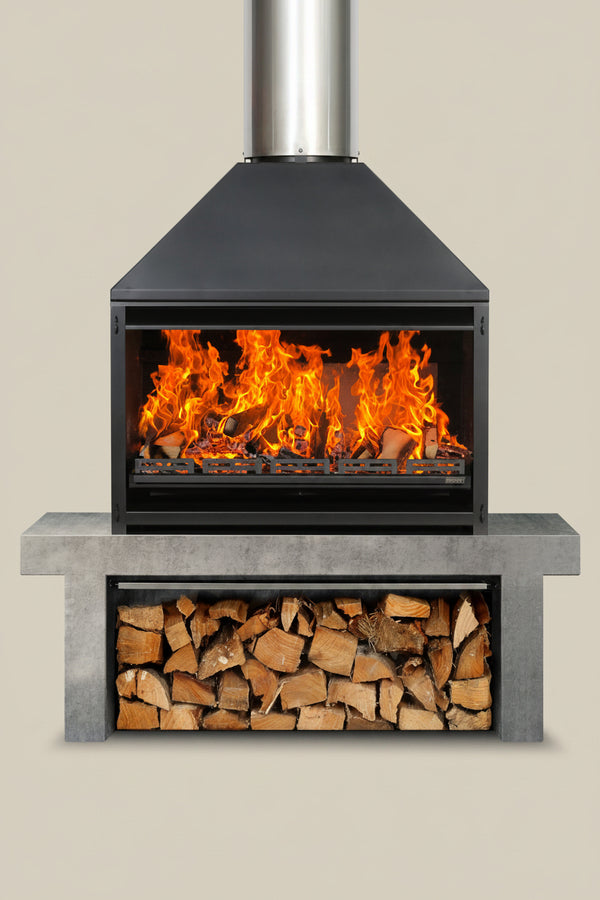 OUTDOOR 1200 Braai - Freestanding Fire & Flue (3 items)