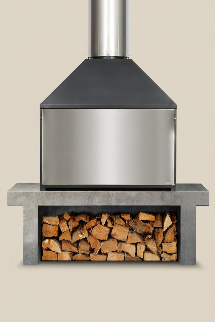 OUTDOOR 1200 Braai - Freestanding Fire & Flue (3 items)