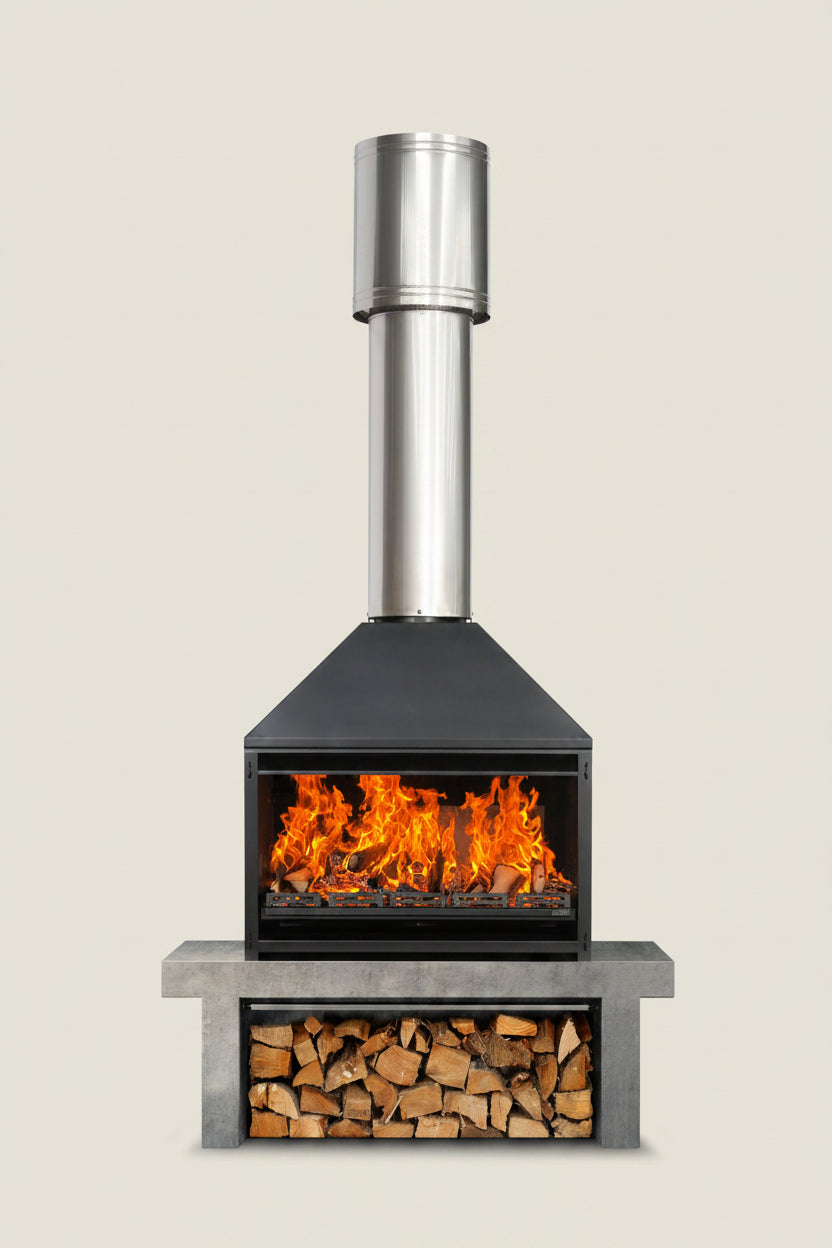 OUTDOOR 1200 Braai - Freestanding Fire & Flue (3 items)