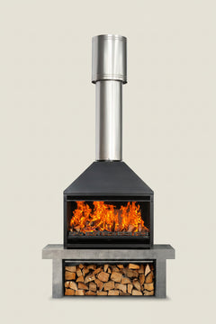 OUTDOOR 1200 Braai - Freestanding Fire & Flue (3 items)