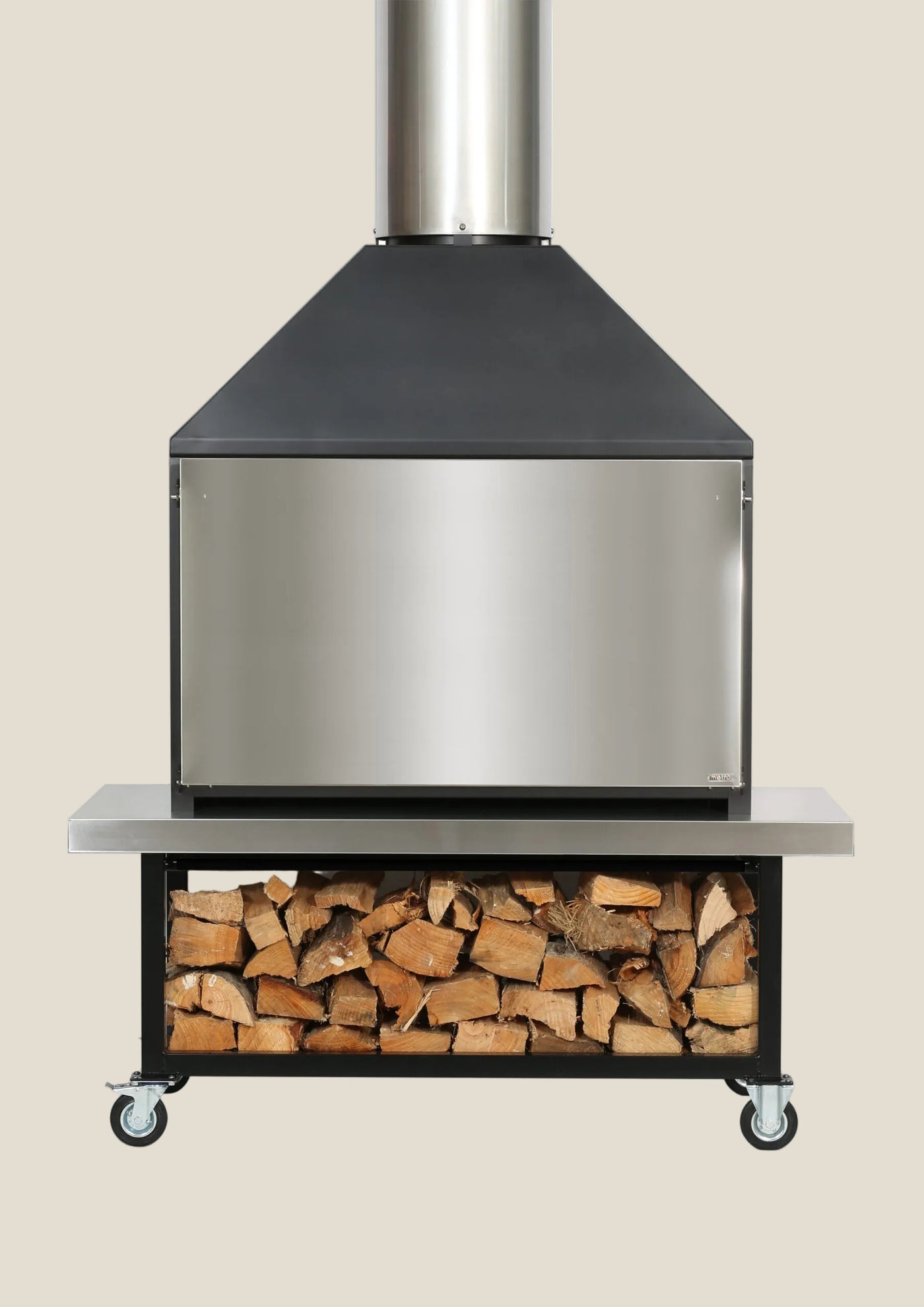 OUTDOOR 1200 Braai - F/S Fire, Trolley & Flue (4 items)