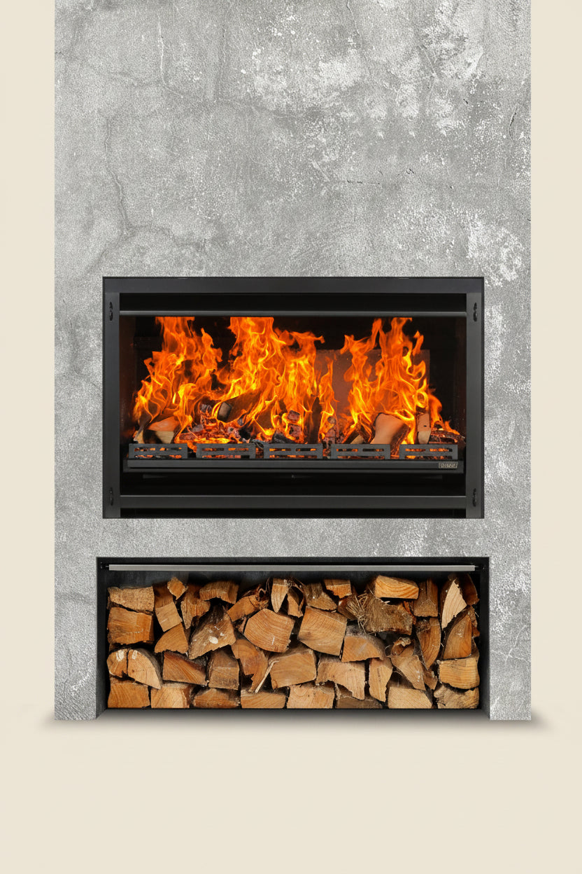 OUTDOOR 1200 Braai - Insert Fire & Flue (4 items)