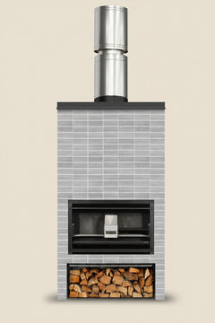 OUTDOOR 1200 Braai - Insert Fire & Flue (4 items)