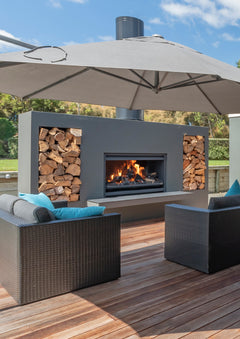 OUTDOOR 1200 Braai - Insert Fire & Flue (4 items)
