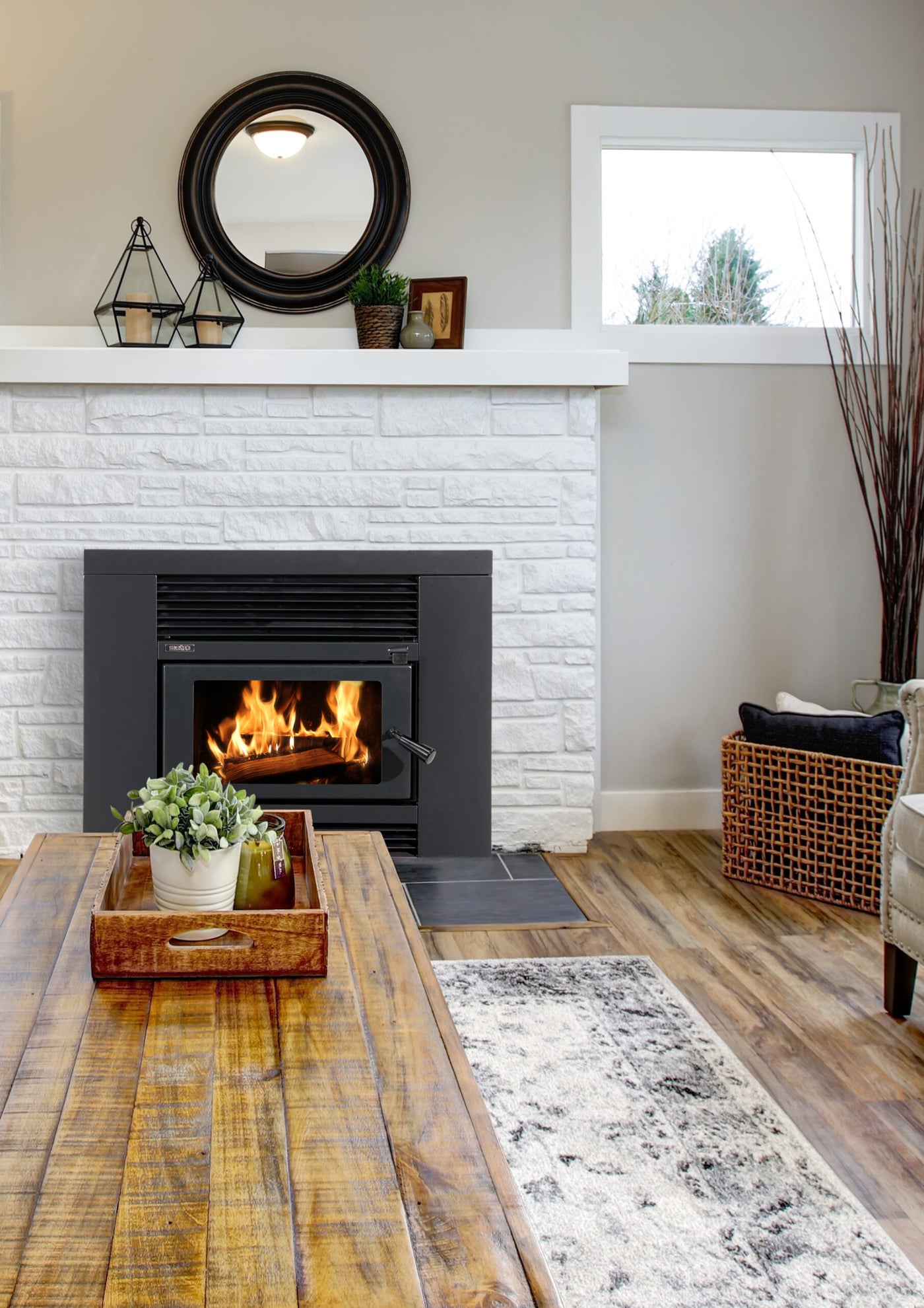 Smart Insert Firebox / Fascia HT Metallic Blk (2 items)