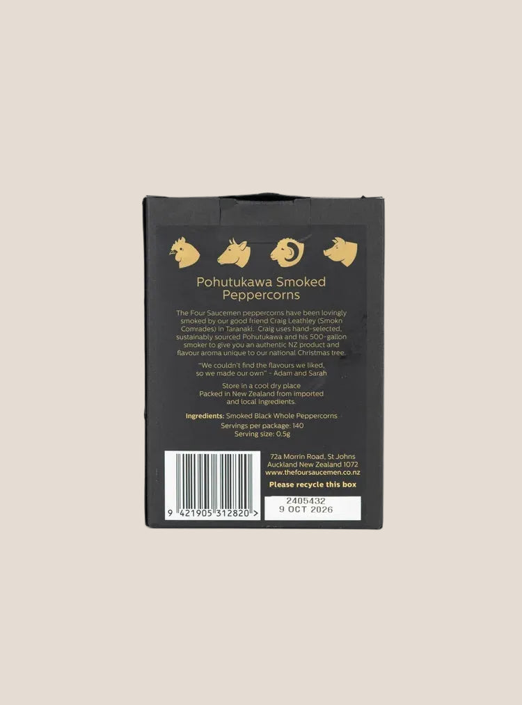 The Four Saucemen - Pohutukawa Smoked Peppercorns 70g